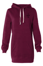 Load image into Gallery viewer, I LUV U Hooded Sweatshirt Dress