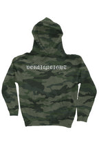 Load image into Gallery viewer, VERSI8NEIGHT Sicario Logo Camo Hoodie