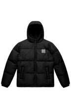 Load image into Gallery viewer, VERSI8NEIGHT Scan/Sicario Logo Hooded Puffer Jacket