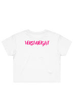 Load image into Gallery viewer, VERSI8NEIGHT Script Logo Street Crop Tee