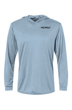 Load image into Gallery viewer, VERSI8NEIGHT Script Logo Bahama Hooded LS Tee