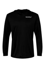 Load image into Gallery viewer, VERSI8NEIGHT Script Logo Bahama Hooded LS Tee