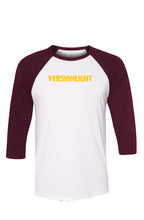 Load image into Gallery viewer, VERSI8NEIGHT Stencil Logo Baseball Tee