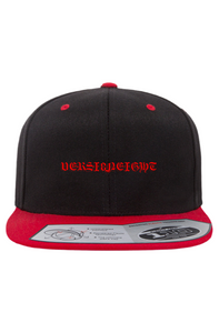 VERSI8NEIGHT Sicario Logo Red Snapback Two-Tone Cap