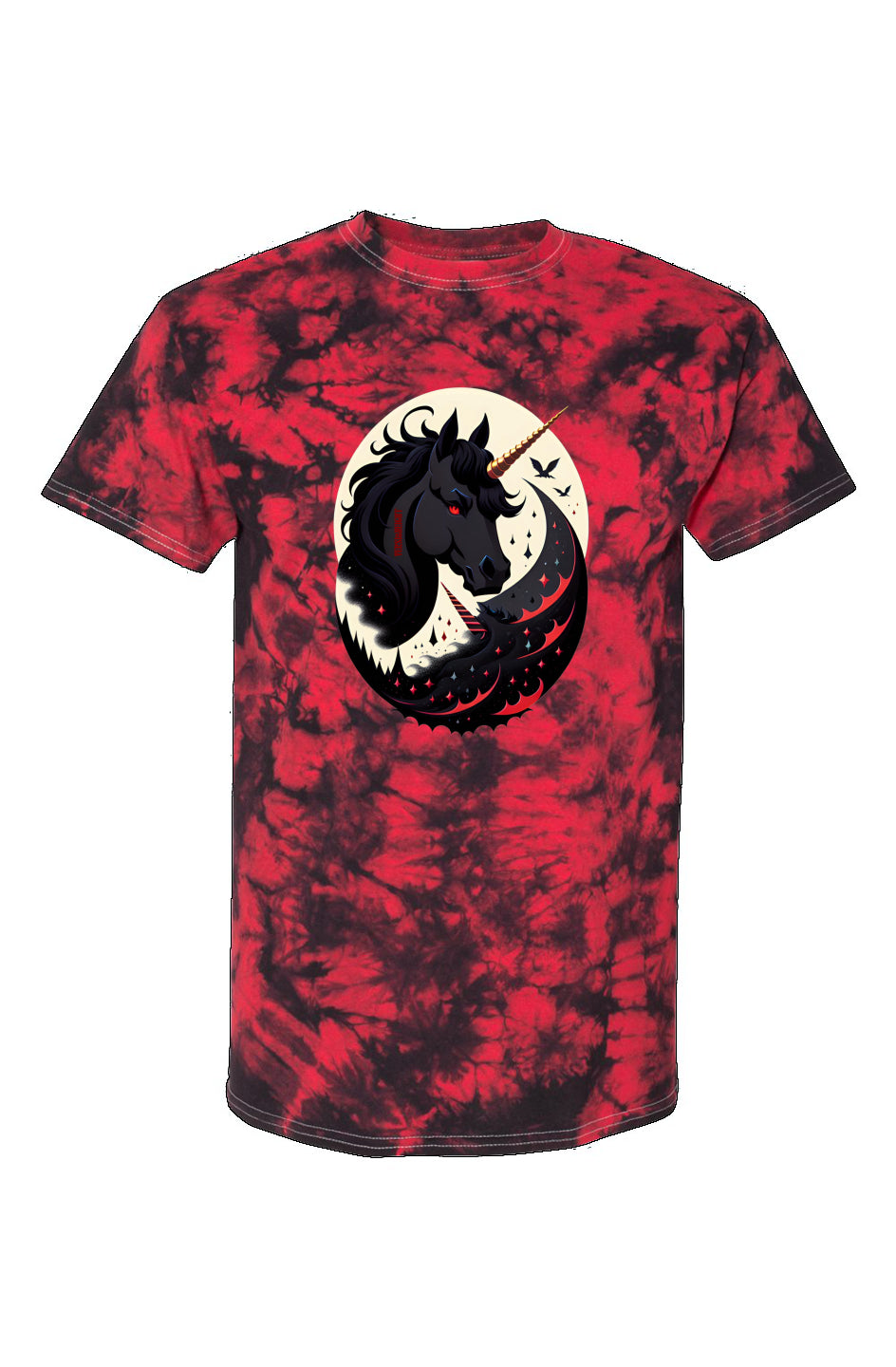 Dark Demon Unicorn Tie-Dye Tee