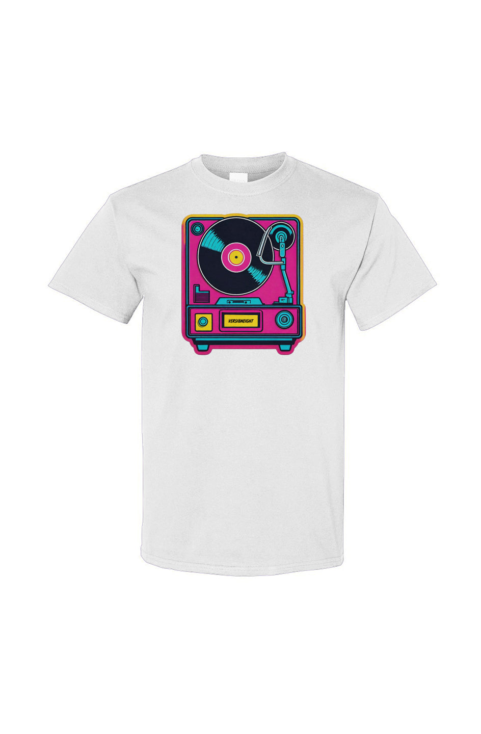 Pink Record Player Tee