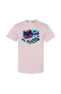 Neon Record Player Tee