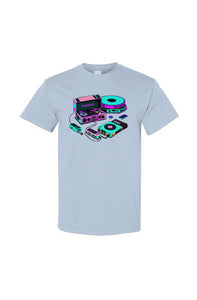 Neon Record Player Tee