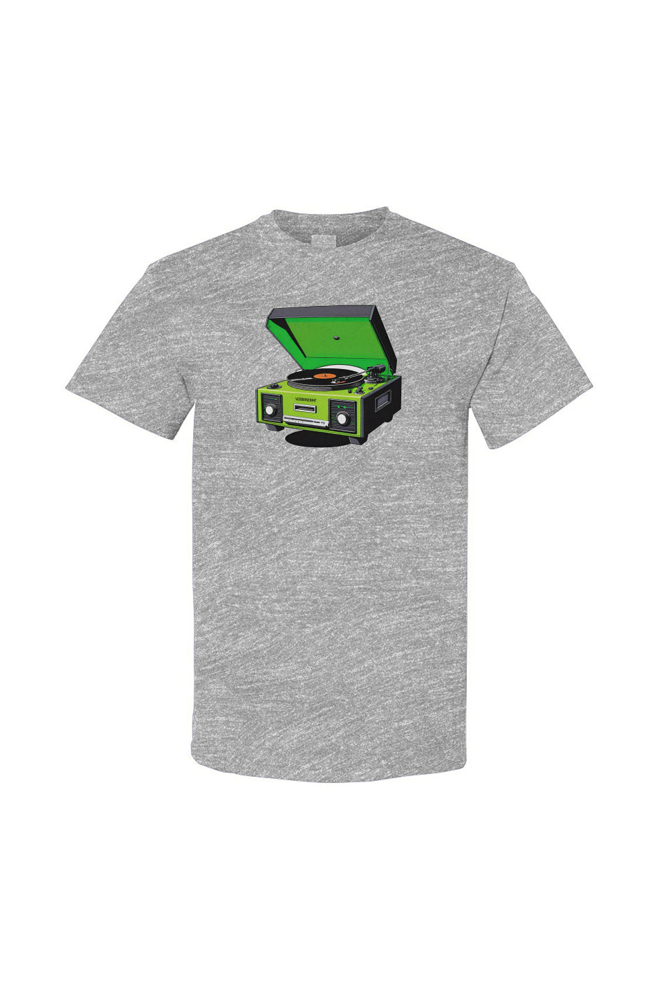 Green Record Player Tee