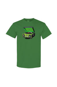 Green Record Player Tee