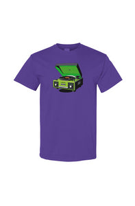 Green Record Player Tee