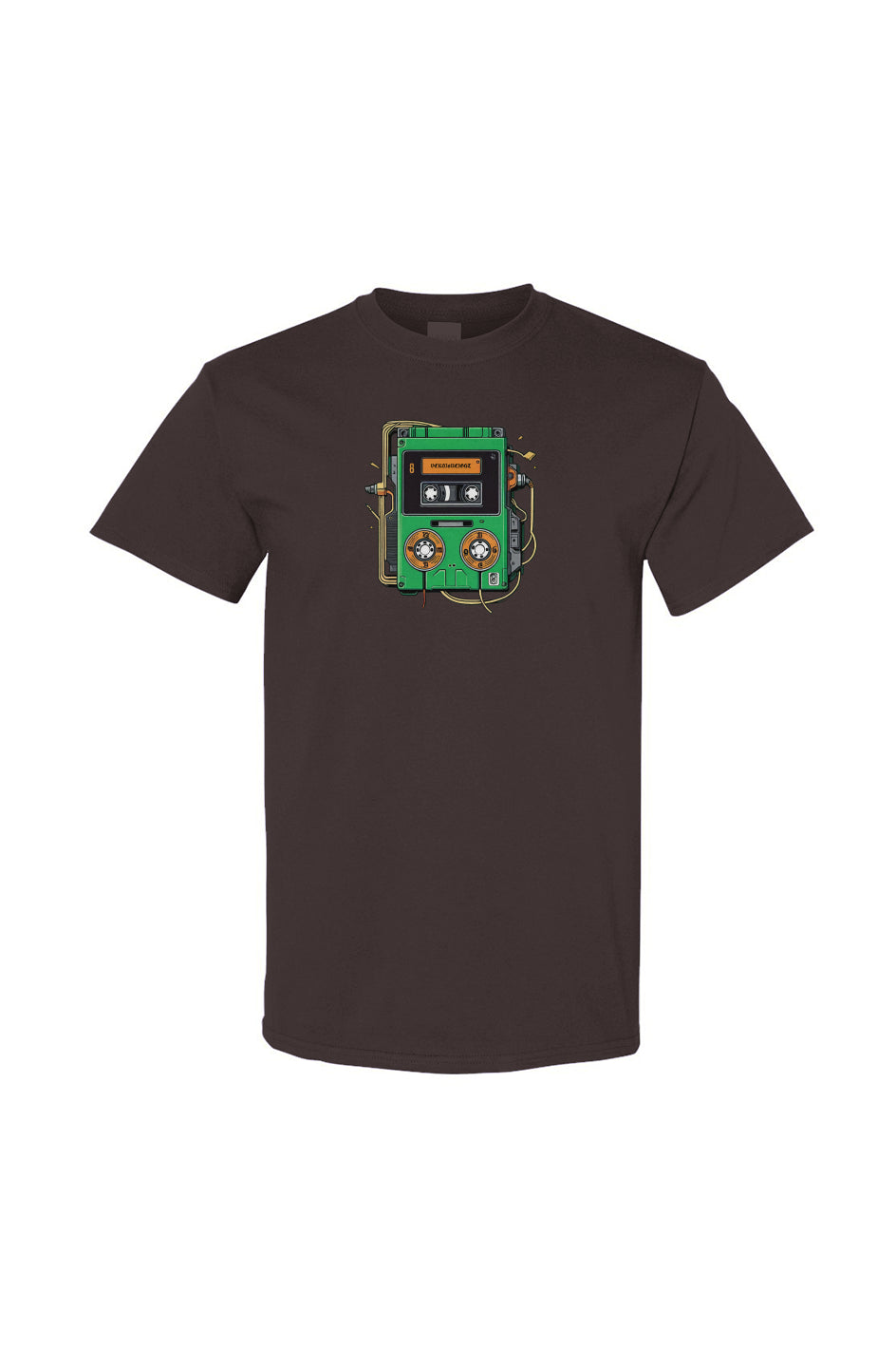 Green Cassette Player Tee