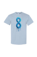 Load image into Gallery viewer, Dripping Blue Eight Tee
