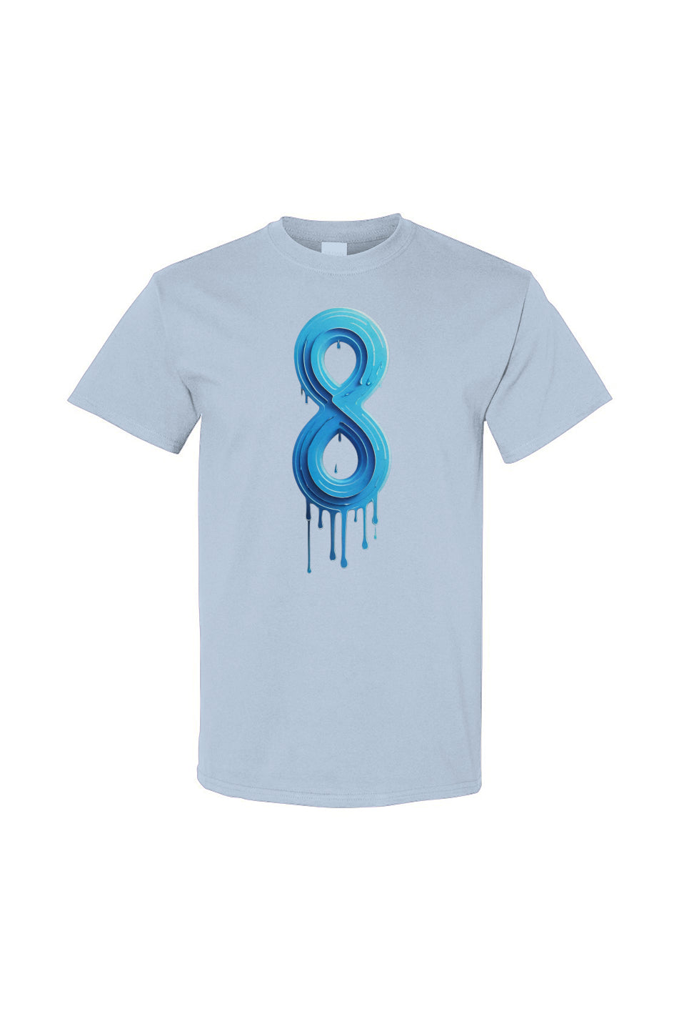 Dripping Blue Eight Tee