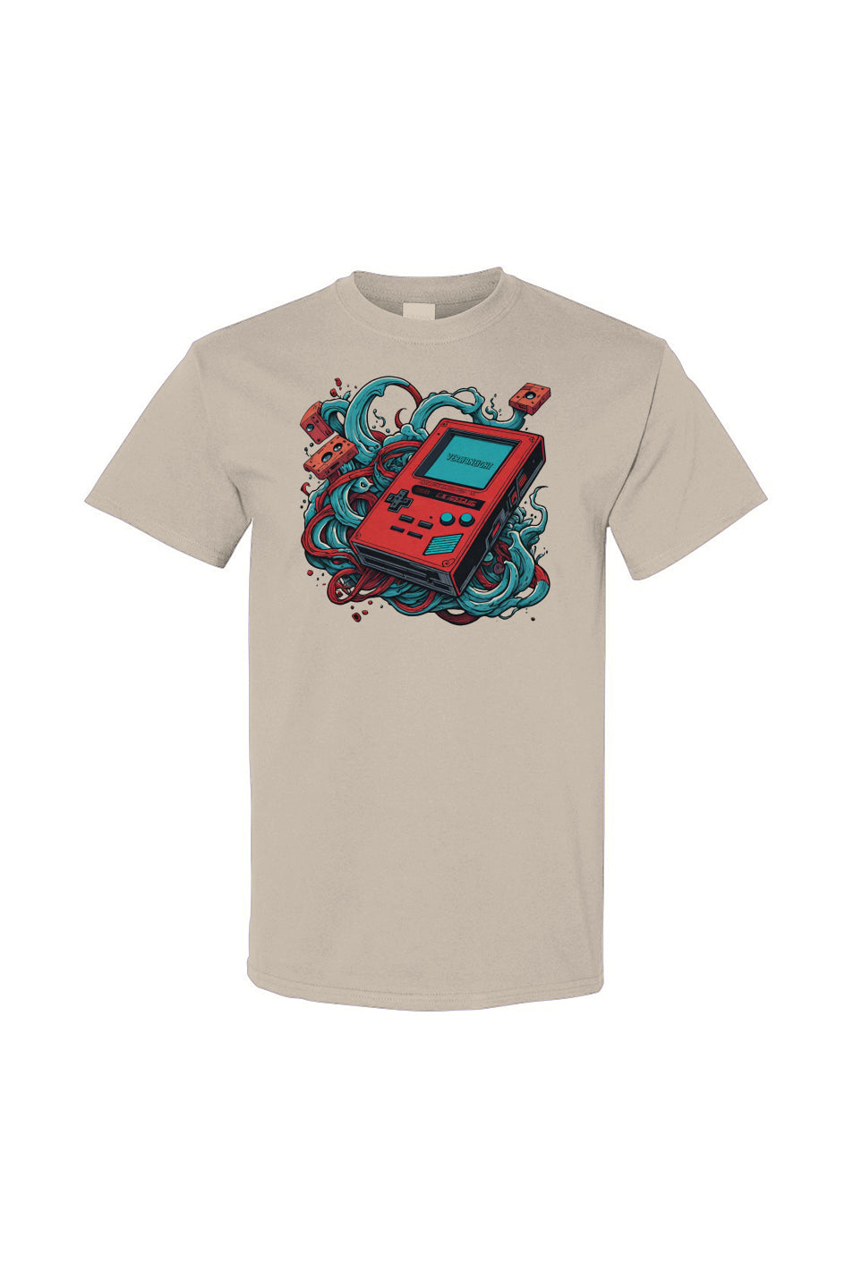 Red Gameboy Splash Tee