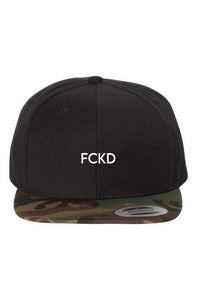 FCKD Black/Camo Snapback