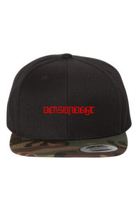 VERSI8NEIGHT Gothic Logo Black+Camo Snapback