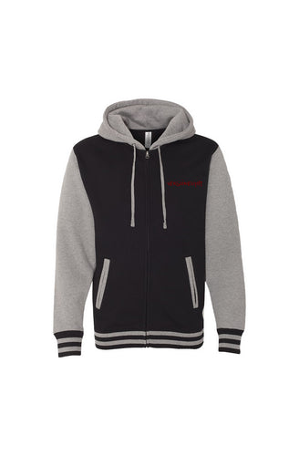 VERSI8NEIGHT Calli Logo Varsity Zip Hoodie