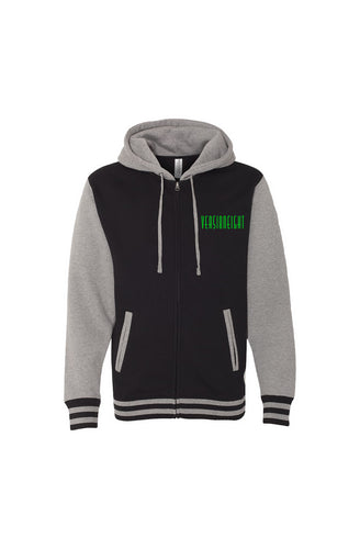 VERSI8NEIGHT Xeno Logo Varsity Zip Hoodie