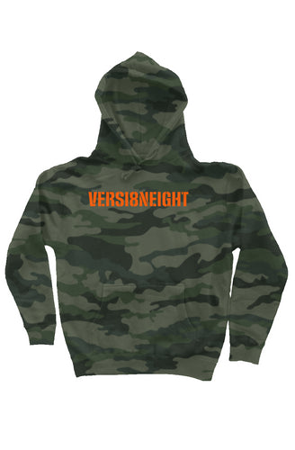 VERSI8NEIGHT Militia Logo Camo Hoodie