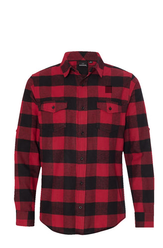 VERSI8NEIGHT Scan Logo Flannel Red And Black