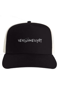 VERSI8NEIGHT Calli Logo Ecru Mesh Stock Contrast Trucker