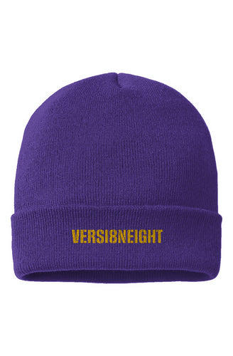 VERSI8NEIGHT Militia Logo Cuffed Beanie
