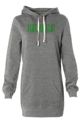 VERSI8NEIGHT Xeno Logo Hooded Sweatshirt Dress
