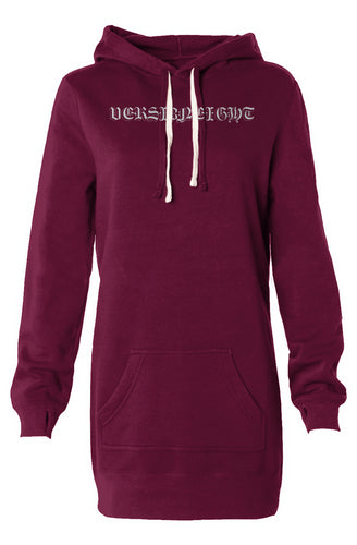 VERSI8NEIGHT Sicario Logo Hooded Sweatshirt Dress
