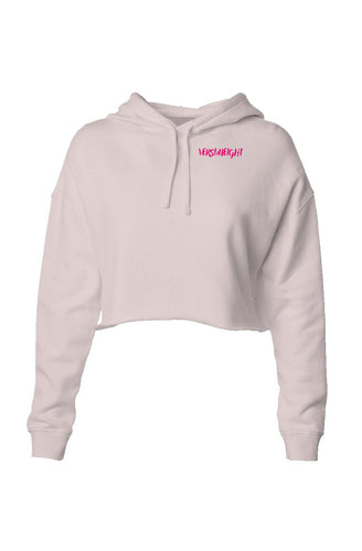 VERSI8NEIGHT Script Logo Lightweight Crop Hoodie