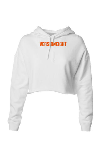 VERSI8NEIGHT Militia Logo Lightweight Crop Hoodie