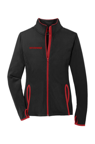 VERSI8NEIGHT Gothic Logo Womens Sport-Wick Contrast Jacket