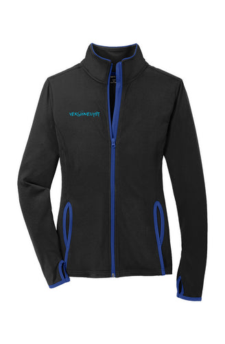 VERSI8NEIGHT Calli Logo Womens Sport-Wick Contrast Jacket