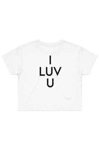 I LUV U Street Crop Tee