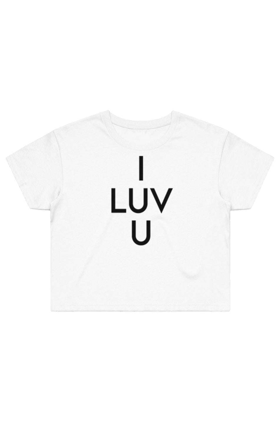 I LUV U Street Crop Tee