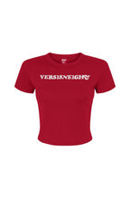 Load image into Gallery viewer, VERSI8NEIGHT Vintage Logo Women&#39;s Micro Rib Baby Tee
