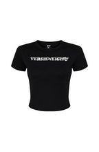 Load image into Gallery viewer, VERSI8NEIGHT Vintage Logo Women&#39;s Micro Rib Baby Tee
