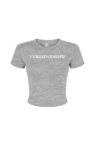 VERSI8NEIGHT Vintage Logo Women's Micro Rib Baby Tee