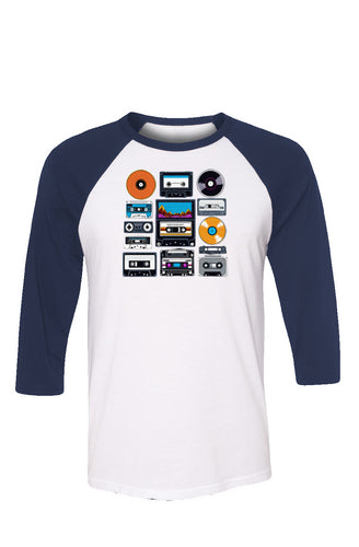 Tapes n' Discs Baseball Tee