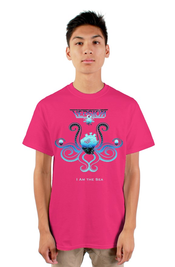 I Am the Sea Tee Pink/Cerulean