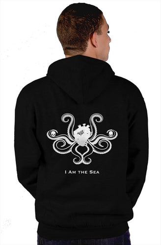 I Am the Sea Hoodie Black